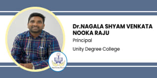 Unity Degree College, Visakhapatnam, Principal: Dr. Nagala Shyam Venkata Nooka Raju Interview
